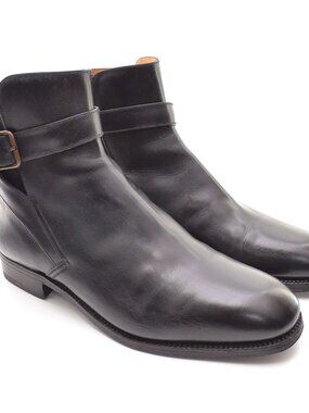 Men J.M. Weston Jodhpur Black Ankle Boots US 10 France